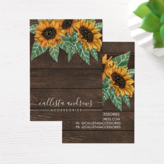 Rustikale Sonnenblumenblume (Schreibtisch)