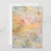 Rustikale Sonnenblumenblume mit Goldrahmen-Hochzei Einladung (Rückseite)