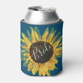 Rustikale Sonnenblumenbraut Dosenkühler (Kanne Vorderseite)