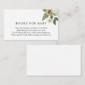 Rustikale Sonnenblumenbücher für Babybettkarte Begleitkarte (Vorne/Hinten)