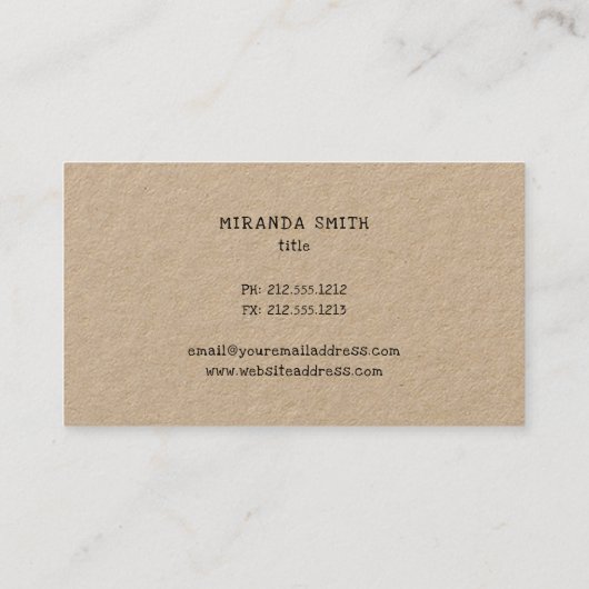 rustikale Sonnenblumendoodle Visitenkarte (Rückseite)