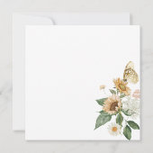 Rustikale Sonnenblumendusche Einladung (Rückseite)