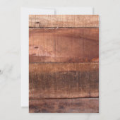 Rustikale Sonnenblumendusche Einladung (Rückseite)