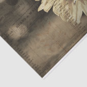 Rustikale Sonnenblumenfarm Ephemera Decoupage Seidenpapier (Ausschnitt)