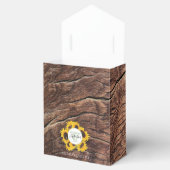 Rustikale Sonnenblumenhochzeit Geschenkschachtel (Geöffnet)