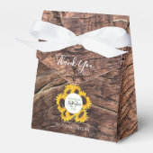 Rustikale Sonnenblumenhochzeit Geschenkschachtel (Vorderseite)