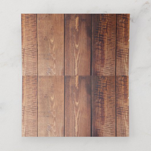 Rustikale Sonnenblumenhochzeit Platzkarte (Innenseite Aufgefaltet)