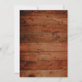 Rustikale Sonnenblumenkarten für Brautpartys aus H Einladung (Rückseite)