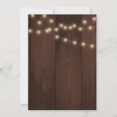 Rustikale Sonnenblumenkerzenleuchten Probe Abendes Einladung (Rückseite)