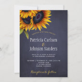 Rustikale Sonnenblumenkirchensaison Einladung (Vorderseite)