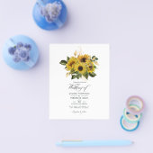 Rustikale Sonnenblumenlandschaft Flyer (Einzeln)