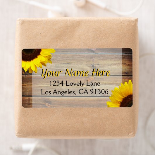 Rustikale Sonnenblumenmarken (Insitu)