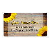 Rustikale Sonnenblumenmarken (Vorne)