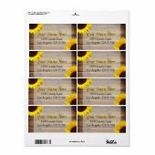 Rustikale Sonnenblumenmarken (Vorne)