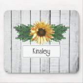 Rustikale Sonnenblumenmousse Mousepad (Vorne)