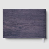 Rustikale Sonnenblumensaite hell Holz Gästebuch (Rückseite)