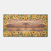 Rustikale Sonnenblumenscheibe Schreibtischunterlage (Vorderseite)