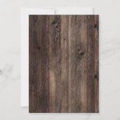 Rustikale Sonnenblumenstränge beleuchten Frauen zu Einladung (Rückseite)