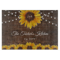 Rustikale Sonnenblumenstränge - Hochzeitsgeschenk