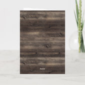 Rustikale Sonnenblumentochter im Gesetz 50. Geburt Karte (Rückseite)