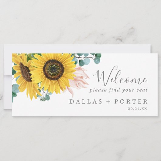 Rustikale Sonnenblumenüberhängung (Vorderseite)