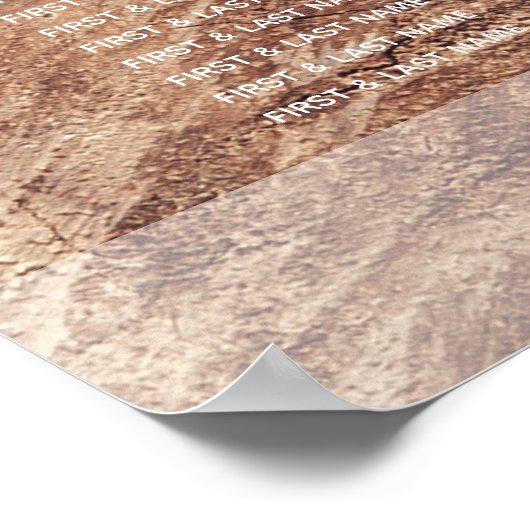 Rustikale Sonnenblumenübersicht Poster (Ecke)