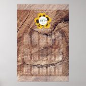 Rustikale Sonnenblumenübersicht Poster (Vorne)