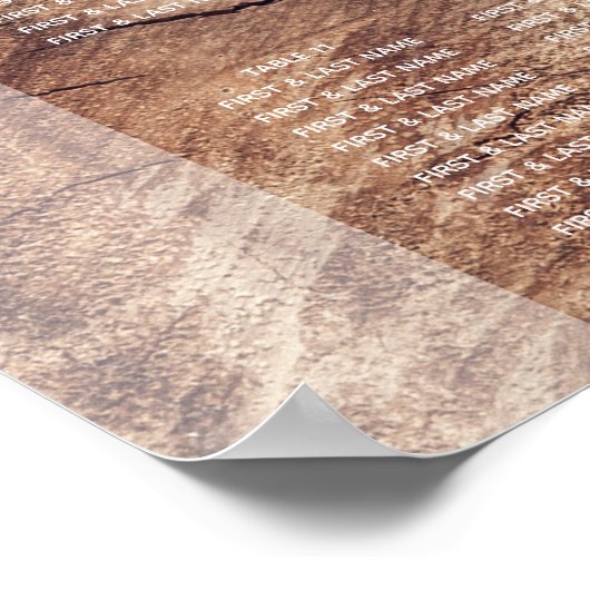 Rustikale Sonnenblumenübersicht Poster (Ecke)