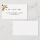 Rustikale Sonnenblumenverschlusskarte Begleitkarte (Vorne/Hinten)