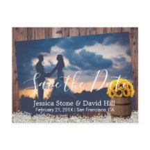 Rustikale Sonnenblumenweinkrähe retten das Datum