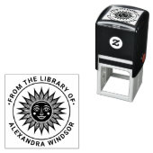 Rustikale Sonnenstrahlen mit Ausschnitt 2 Biblioth Permastempel (Beispiel)