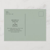 Rustikale Sonnenstrahlen und Lichter Save the Date Postkarte (Rückseite)