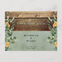 Rustikale Sonnenstrahlen und Lichter Save the Date