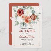 Rustikale SPANISCHE Vorlagen zum Geburtstag (Vorne/Hinten)