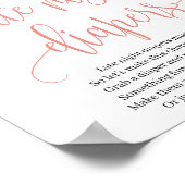 Rustikale Spätabenteuer-Windeln Schildkröte Blüten Poster (Ecke)