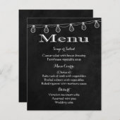 Rustikale Speisekarte Schwarz-Weiß-Tafelleuchten (Vorne/Hinten)