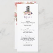 Rustikale Speisekarten aus Eisen-Laterne Menükarte (Vorne/Hinten)