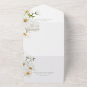 Rustikale Speisen & Blume Abendessen All In One Einladung (Außenbereich)