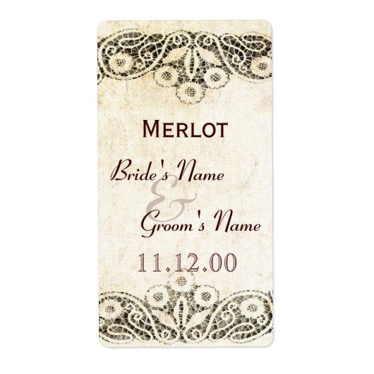 Rustikale Spitze auf Hochzeit auf dem Lande (Vorne)