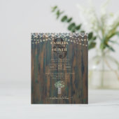 Rustikale Spitzen Gypsophila Lights Mason Jar Wedd (Stehend Vorderseite)