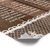 Rustikale Spitzen- und Holzdecke Poster (Ecke)