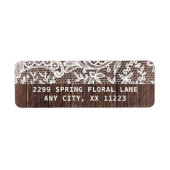 Rustikale Spitzen- und Holzhochzeit (Vorne)