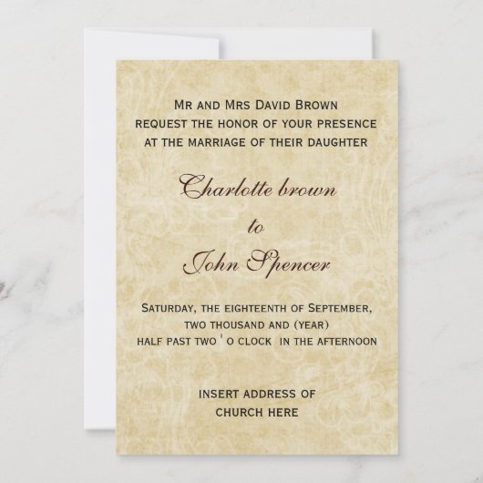 Rustikale Spitzen wrapped Mason Jar Wedding Einladung (Rückseite)