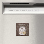 Rustikale Spitzen wrapped Mason Jar Wedding Magnet (In Situ (Geschirrspüler))