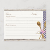 Rustikale Spoons Küche Rezeptionskarten Postkarte (Vorderseite)