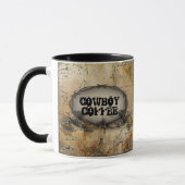 rustikale Stacheldraht Western Cowboy Hochzeit Tasse (Links)