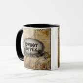 rustikale Stacheldraht Western Cowboy Hochzeit Tasse (Vorderseite Links)