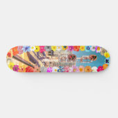 Rustikale Stadtblumen Skateboard (Horizontal)