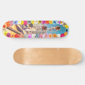 Rustikale Stadtblumen Skateboard (Horizontal)