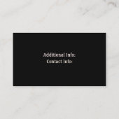 Rustikale Stahlhandelskarte 2 Visitenkarte (Rückseite)